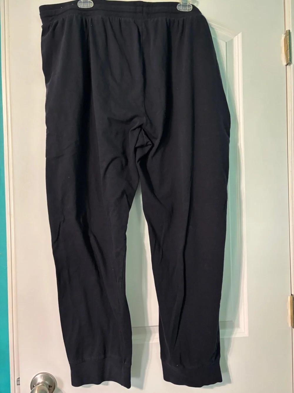 tek gear Men's Black Drawstring Jogger Sweatpants